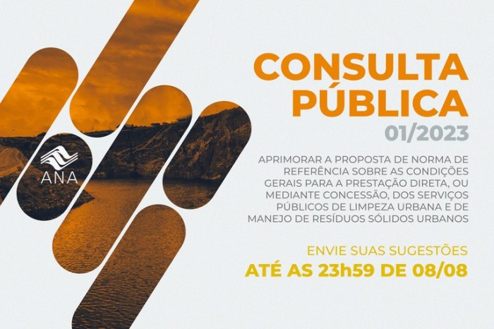 Última semana para o envio de sugestões da sociedade para a consulta pública sobre norma de referência para serviços públicos de limpeza urbana