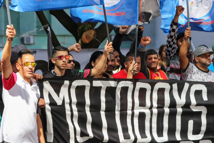 Motoboys pressionam por melhor acordo com empresas de aplicativo 