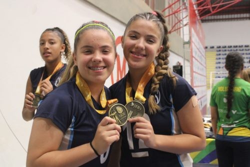 Parceria na vida e no esporte: gêmeas levam bronze nos Jogos Escolares Brasileiros
