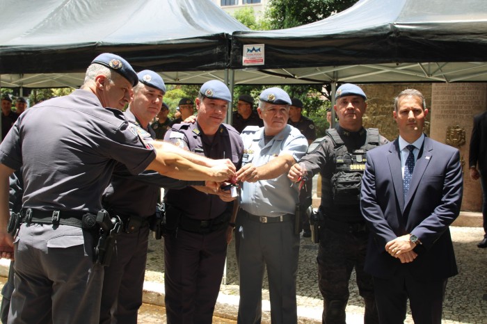 PM de SP recebe viaturas que reforçarão policiamento da capital