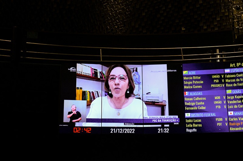 Zenaide Maia destaca importância da aprovação da PEC da Transição
