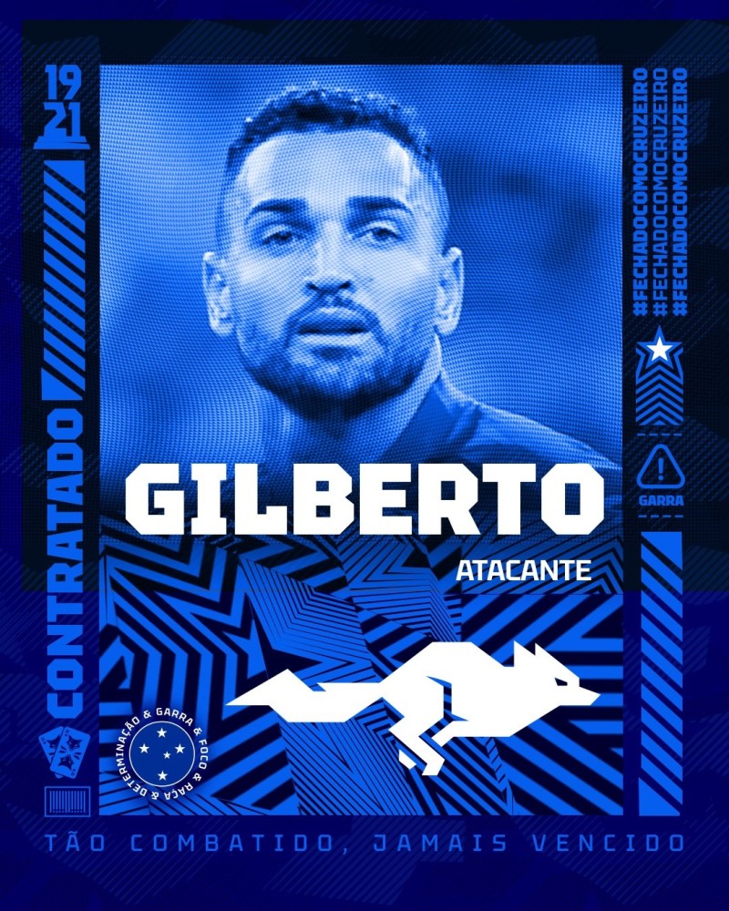 Atacante Gilberto deixa Al Wasl e assina com o Cruzeiro até 2024